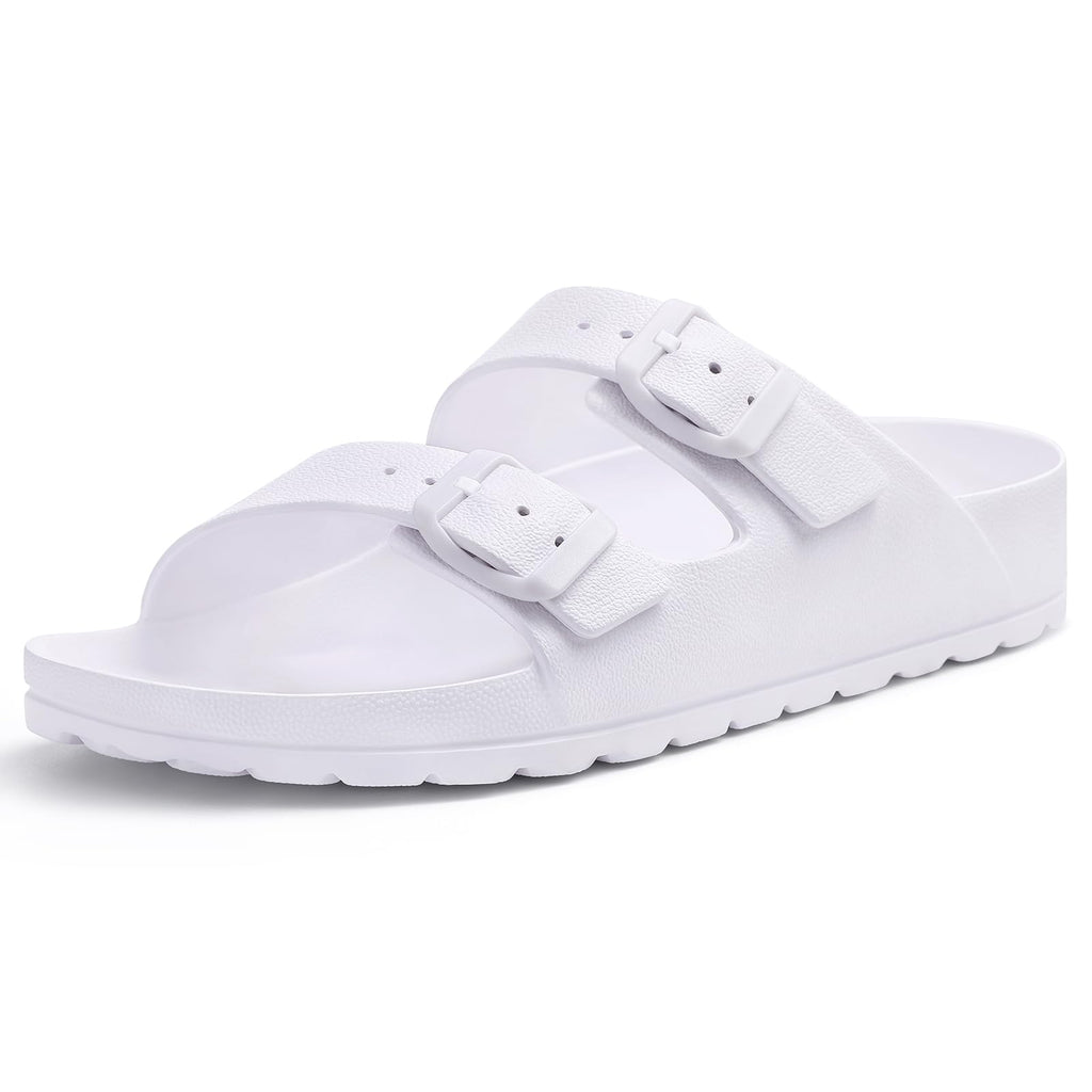 KIDMI Women's Comfortable EVA Sandals with Medium Arch Support, Adjustable Buckle Summer Beach Slide Sandal
