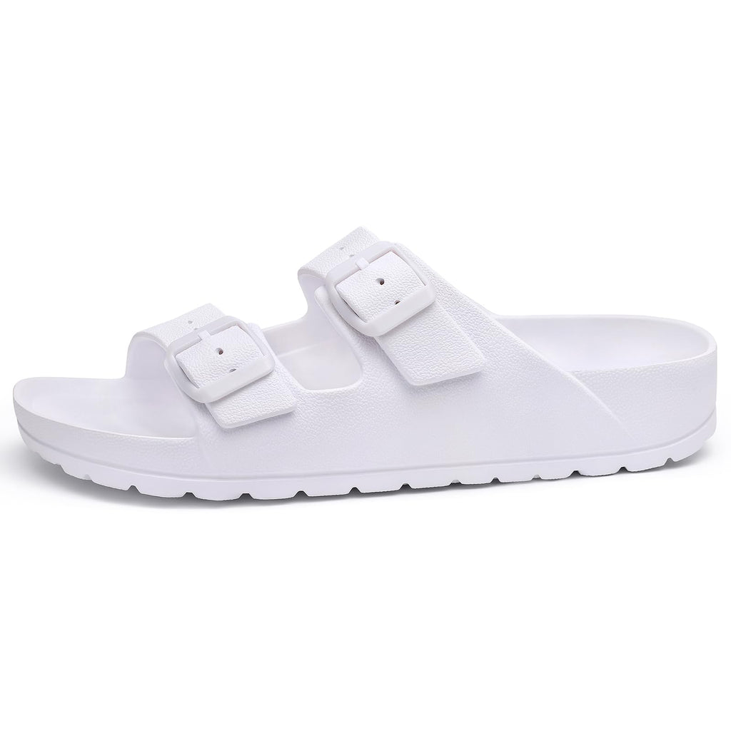 KIDMI Women's Comfortable EVA Sandals with Medium Arch Support, Adjustable Buckle Summer Beach Slide Sandal