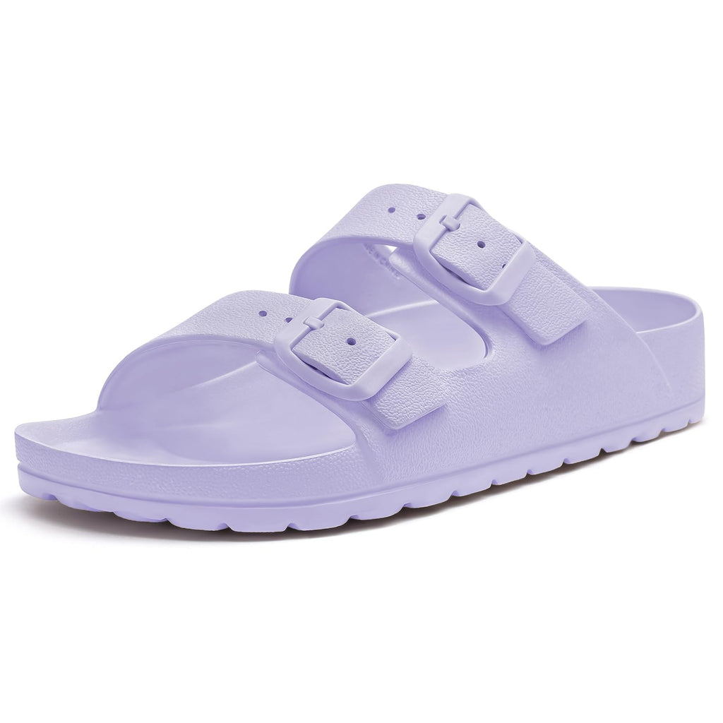 KIDMI Women's Comfortable EVA Sandals with Medium Arch Support, Adjustable Buckle Summer Beach Slide Sandal