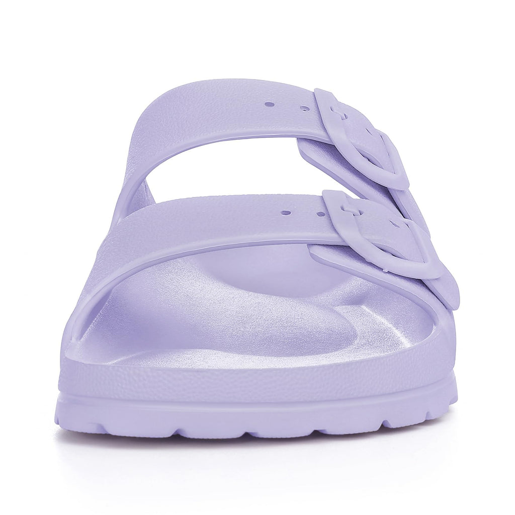 KIDMI Women's Comfortable EVA Sandals with Medium Arch Support, Adjustable Buckle Summer Beach Slide Sandal