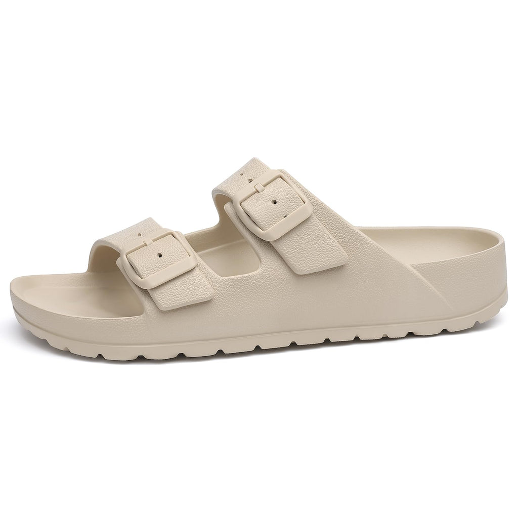 KIDMI Women's Comfortable EVA Sandals with Medium Arch Support, Adjustable Buckle Summer Beach Slide Sandal