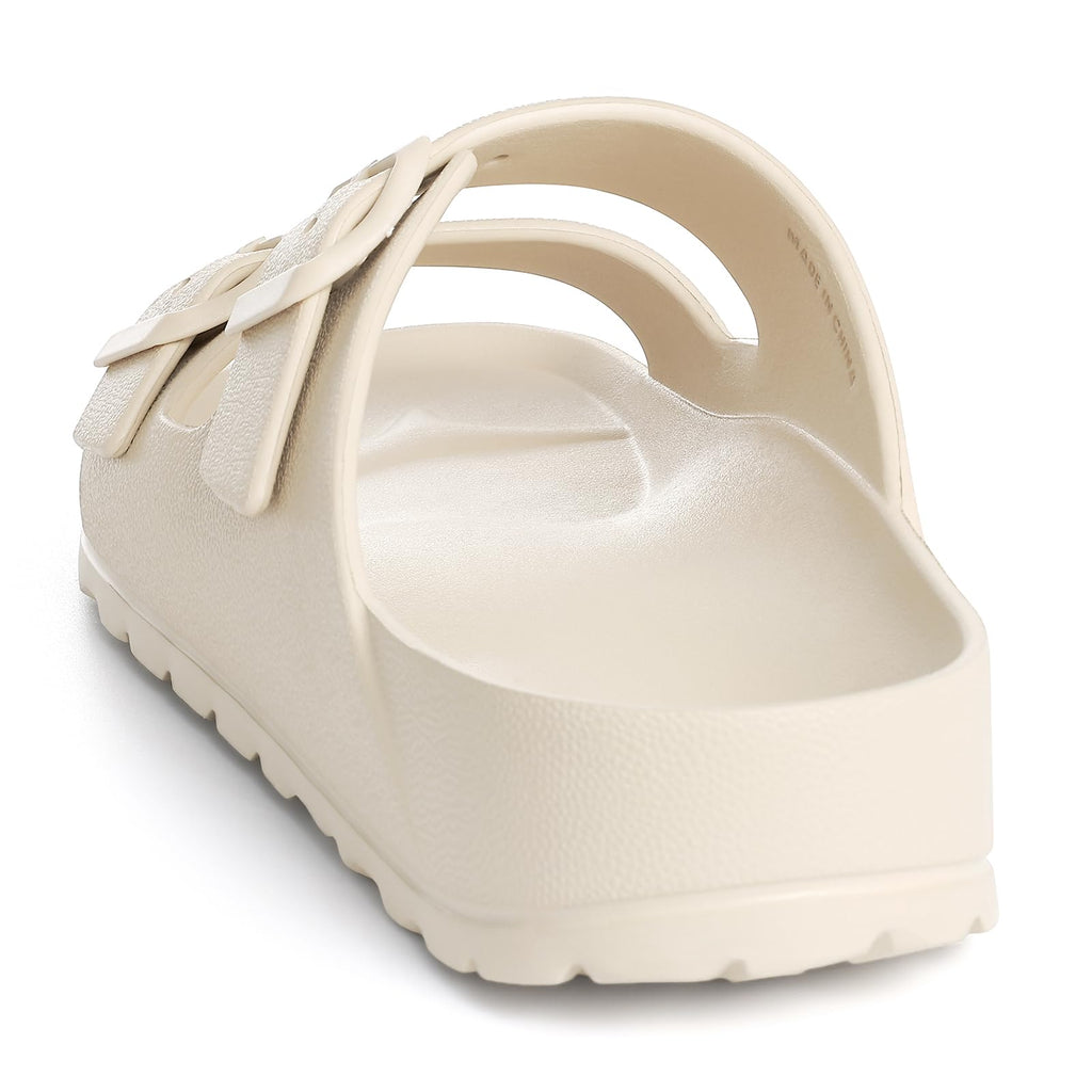 KIDMI Women's Comfortable EVA Sandals with Medium Arch Support, Adjustable Buckle Summer Beach Slide Sandal