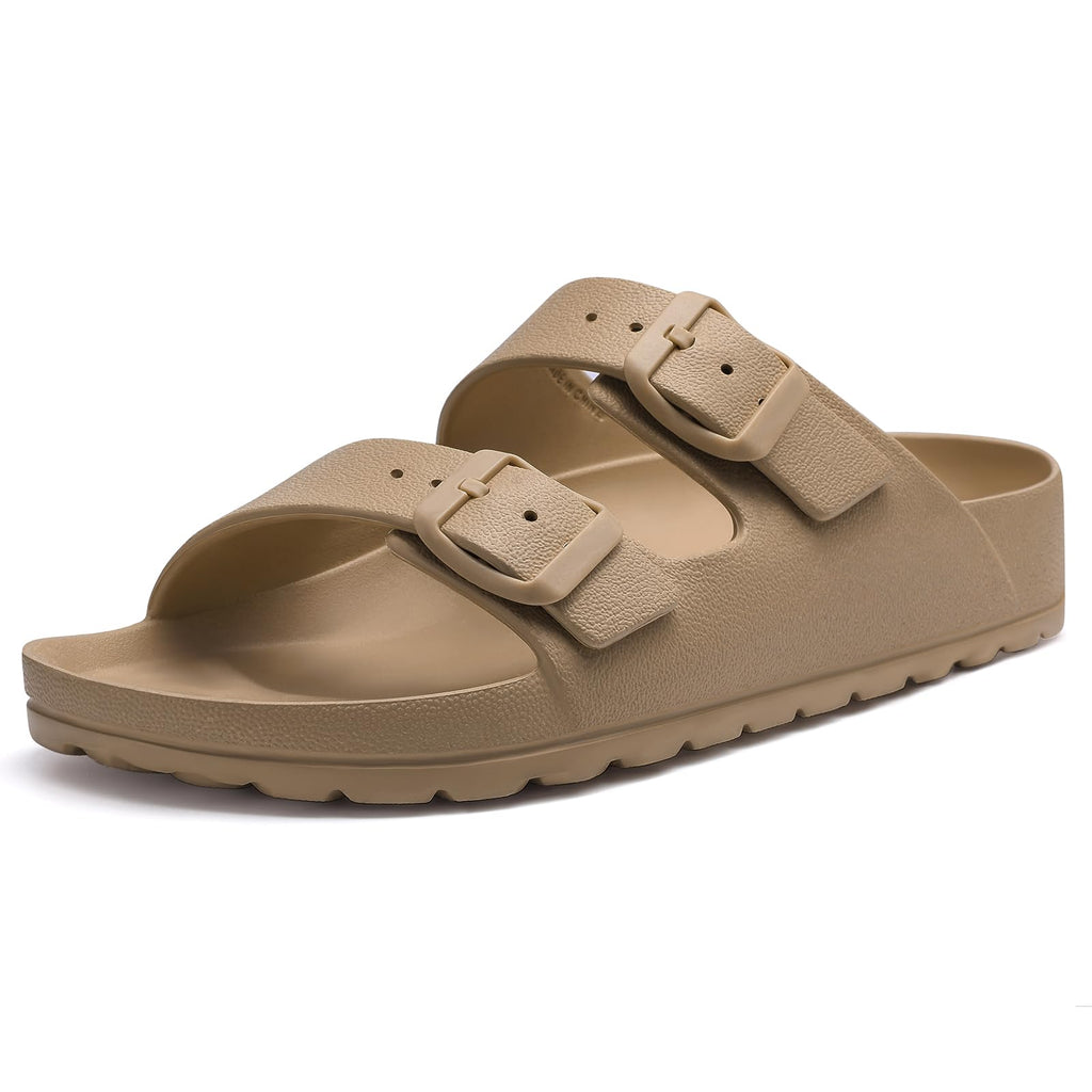 KIDMI Women's Comfortable EVA Sandals with Medium Arch Support, Adjustable Buckle Summer Beach Slide Sandal