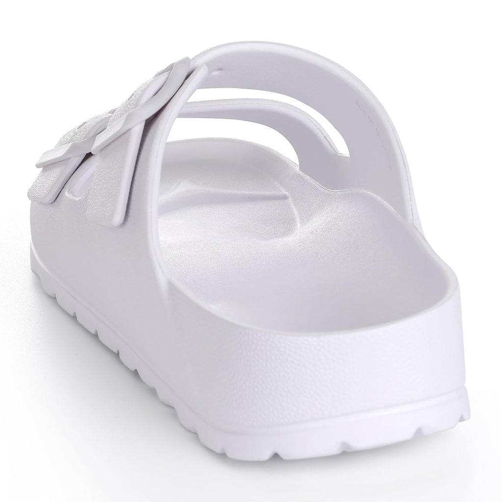 KIDMI Women's Comfortable EVA Sandals with Medium Arch Support, Adjustable Buckle Summer Beach Slide Sandal