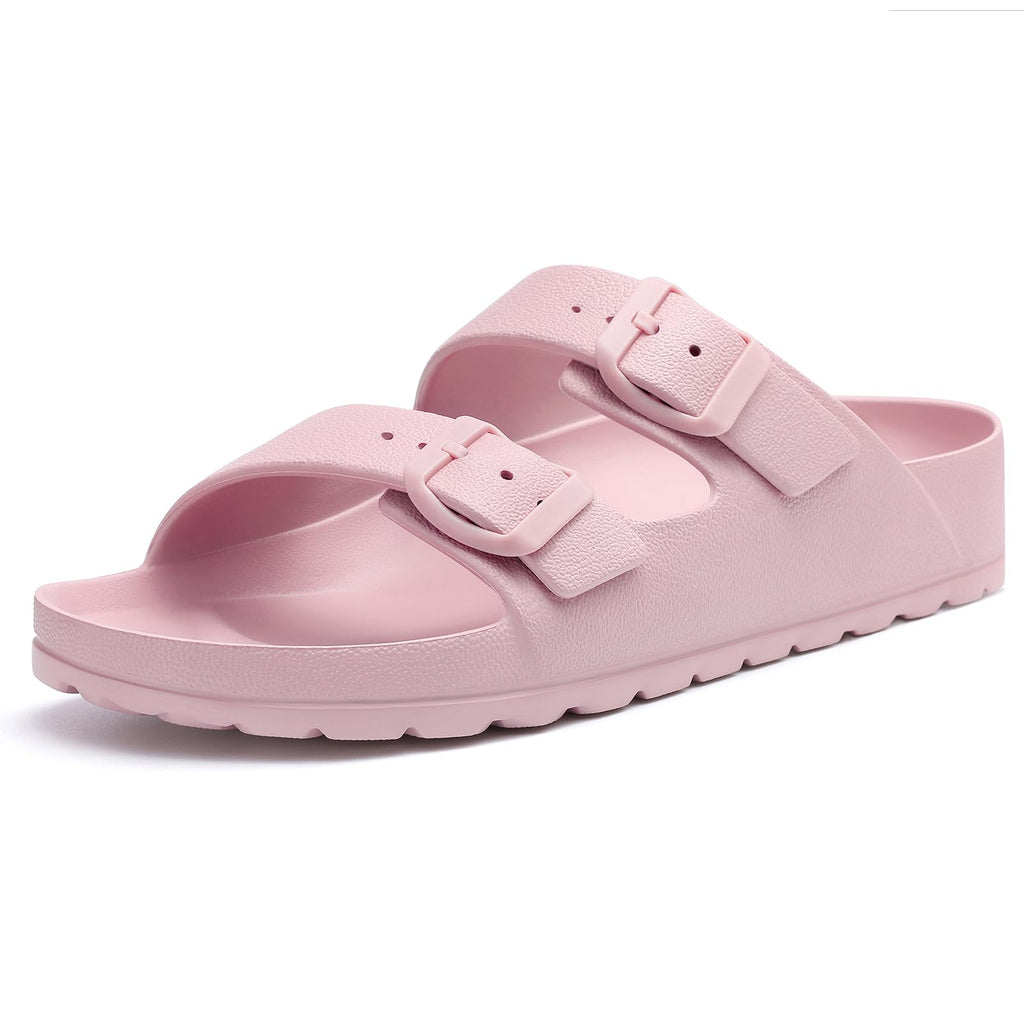 KIDMI Women's Comfortable EVA Sandals with Medium Arch Support, Adjustable Buckle Summer Beach Slide Sandal