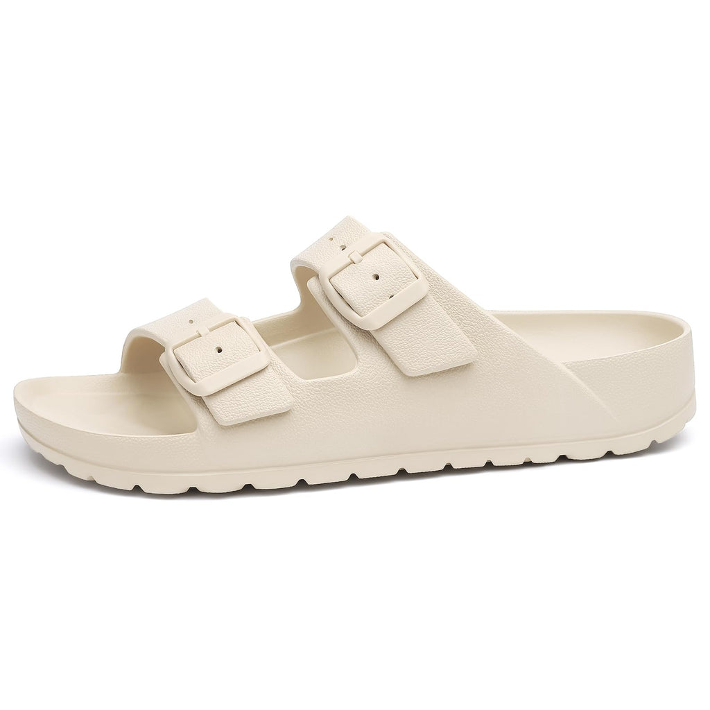 KIDMI Women's Comfortable EVA Sandals with Medium Arch Support, Adjustable Buckle Summer Beach Slide Sandal