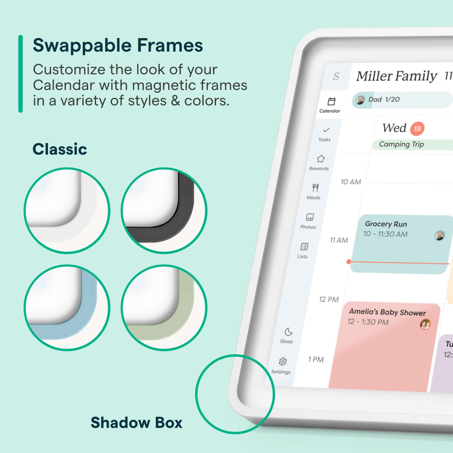 Skylight Calendar: 15-inch Wall Planner Digital Calendar & Chore Chart, Smart Touchscreen Interactive Display for Family Schedules – Wall Mount Included, Great for Organizing Your 2026 Calendar