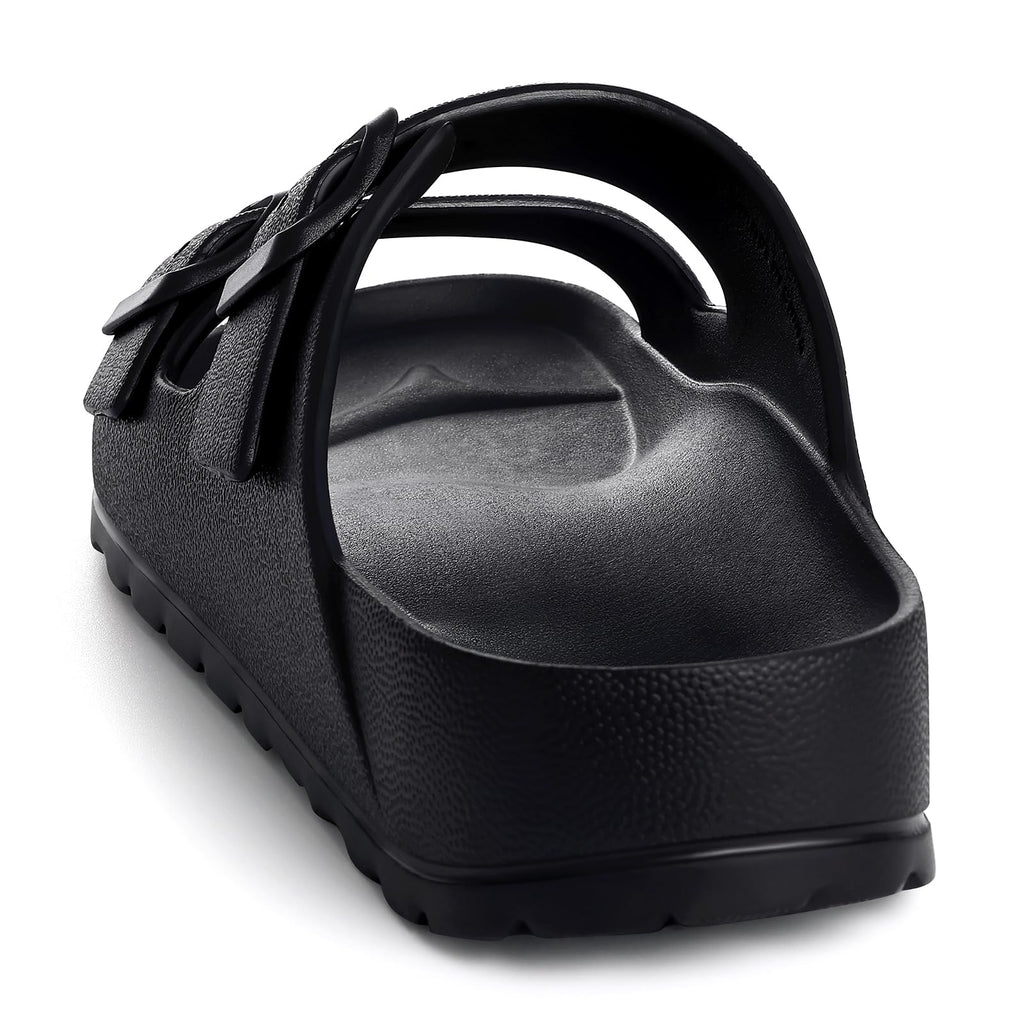 KIDMI Women's Comfortable EVA Sandals with Medium Arch Support, Adjustable Buckle Summer Beach Slide Sandal