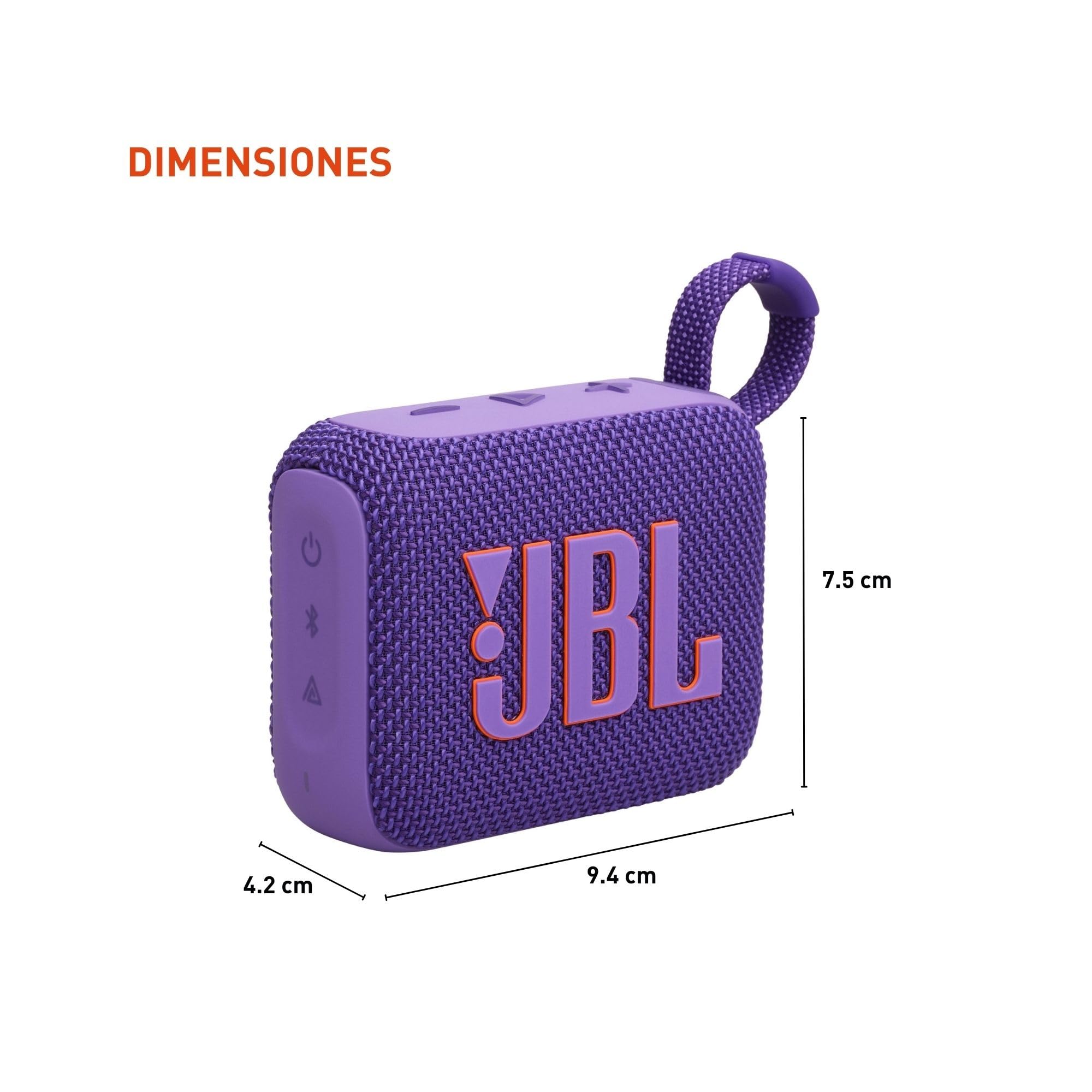 JBL Go 4 - Ultra-Portable, Waterproof and Dustproof Bluetooth Speaker, Big JBL Pro Sound with Punchy bass, 7-Hour Built-in Battery, Made in Part with Recycled Materials (Pink)