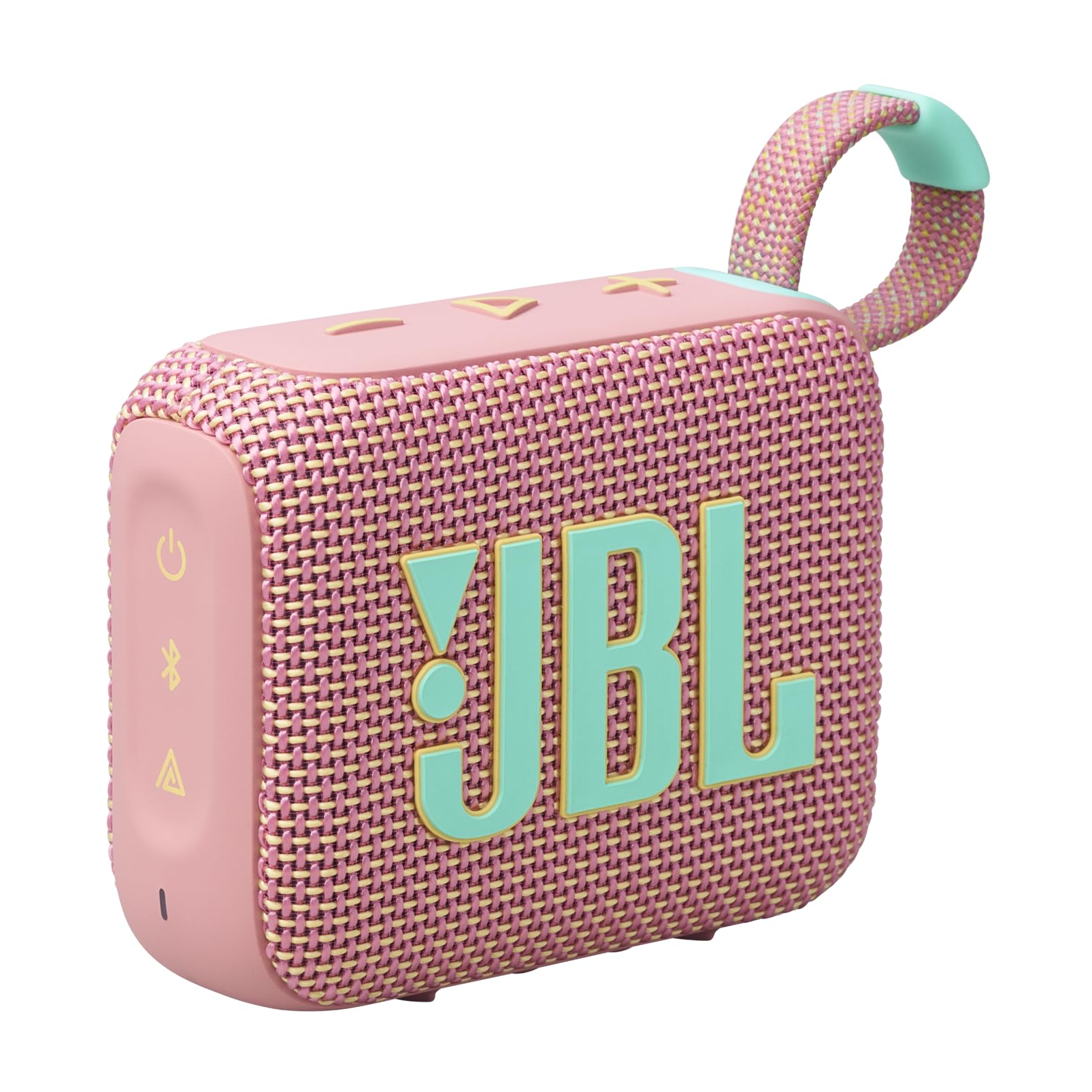 JBL Go 4 - Ultra-Portable, Waterproof and Dustproof Bluetooth Speaker, Big JBL Pro Sound with Punchy bass, 7-Hour Built-in Battery, Made in Part with Recycled Materials (Pink)