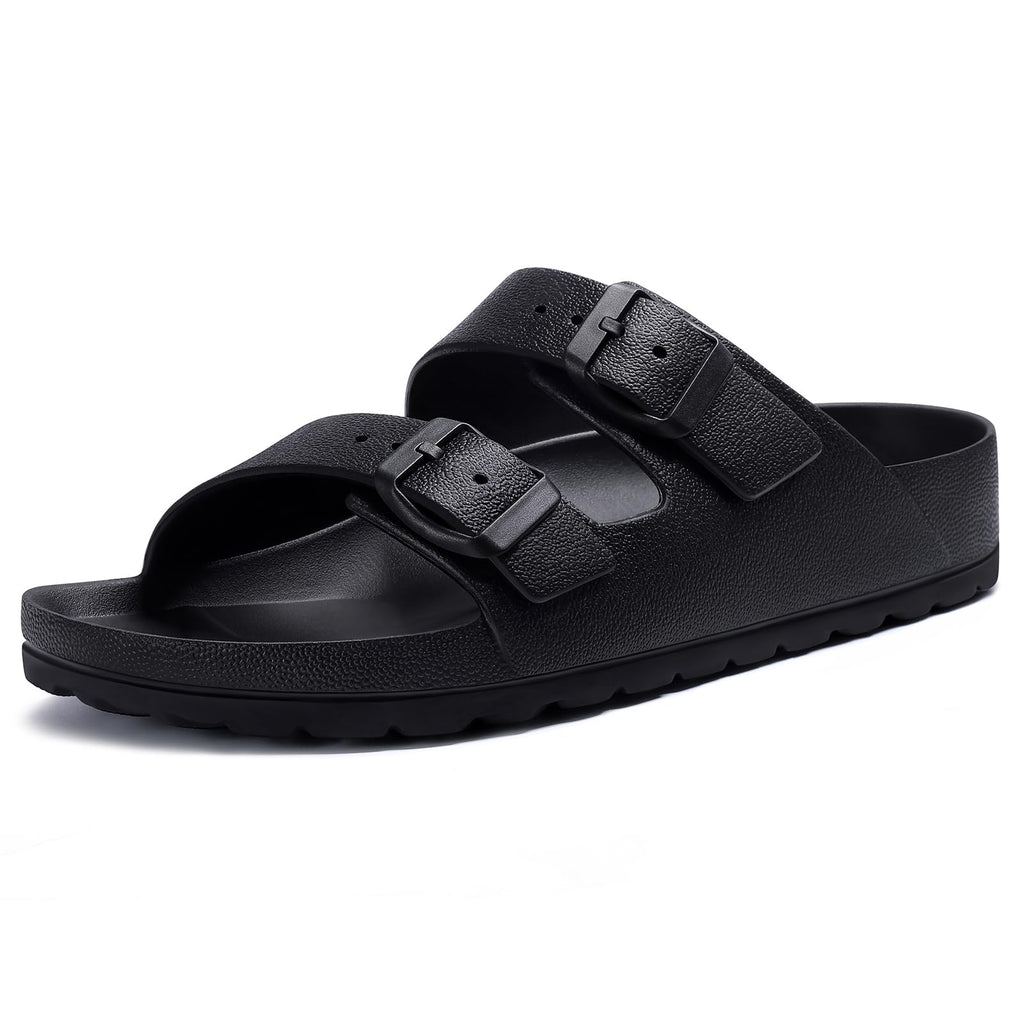 KIDMI Women's Comfortable EVA Sandals with Medium Arch Support, Adjustable Buckle Summer Beach Slide Sandal