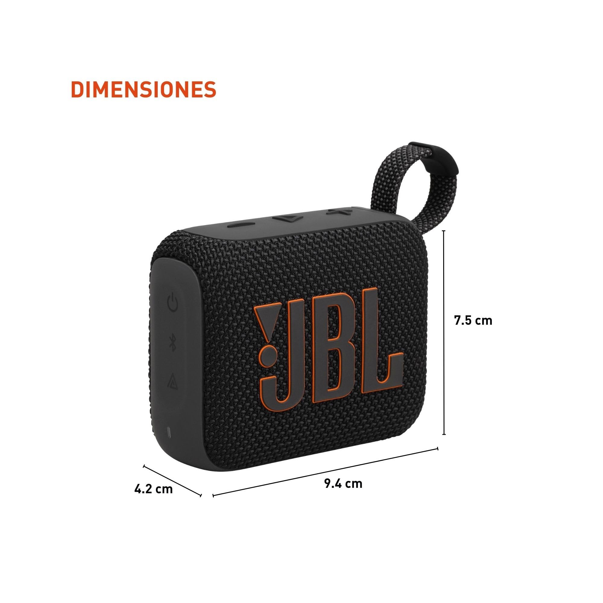 JBL Go 4 - Ultra-Portable, Waterproof and Dustproof Bluetooth Speaker, Big JBL Pro Sound with Punchy bass, 7-Hour Built-in Battery, Made in Part with Recycled Materials (Pink)