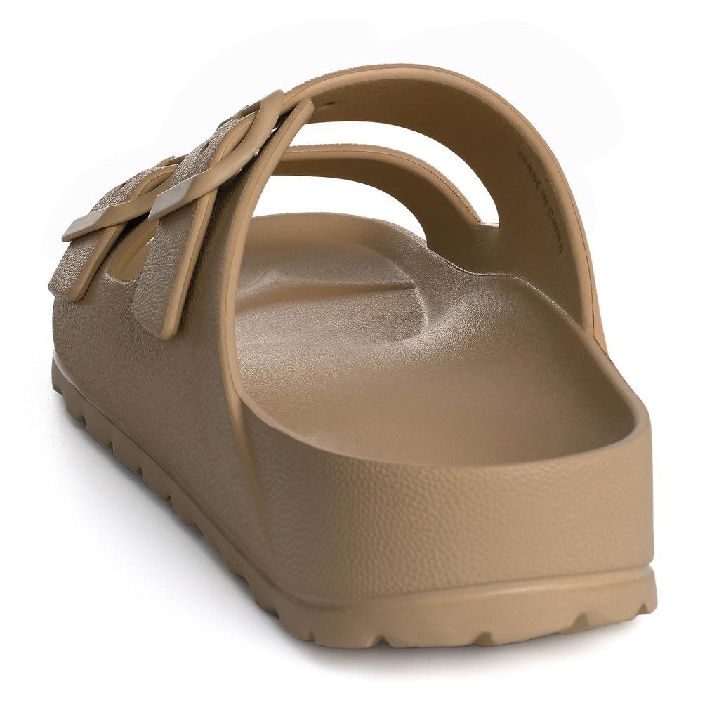 KIDMI Women's Comfortable EVA Sandals with Medium Arch Support, Adjustable Buckle Summer Beach Slide Sandal
