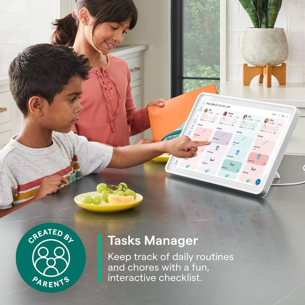 Skylight Calendar: 15-inch Wall Planner Digital Calendar & Chore Chart, Smart Touchscreen Interactive Display for Family Schedules – Wall Mount Included, Great for Organizing Your 2026 Calendar