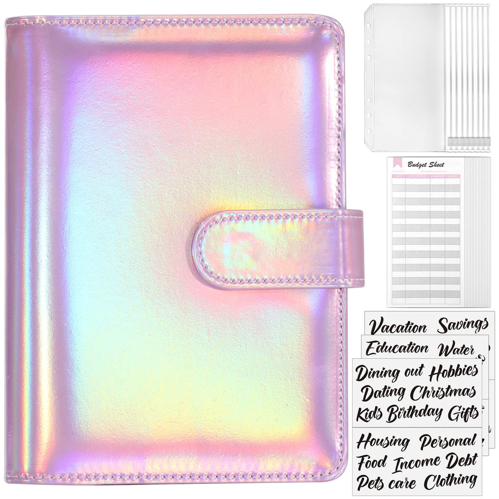Sooez Budget Binder with Money Saving Challenge, Money Saving Binder with Cash Envelopes, Expense Sheets, Challenge Tracker & Category Labels, Envelope Savings Challenges Book for Home Office School