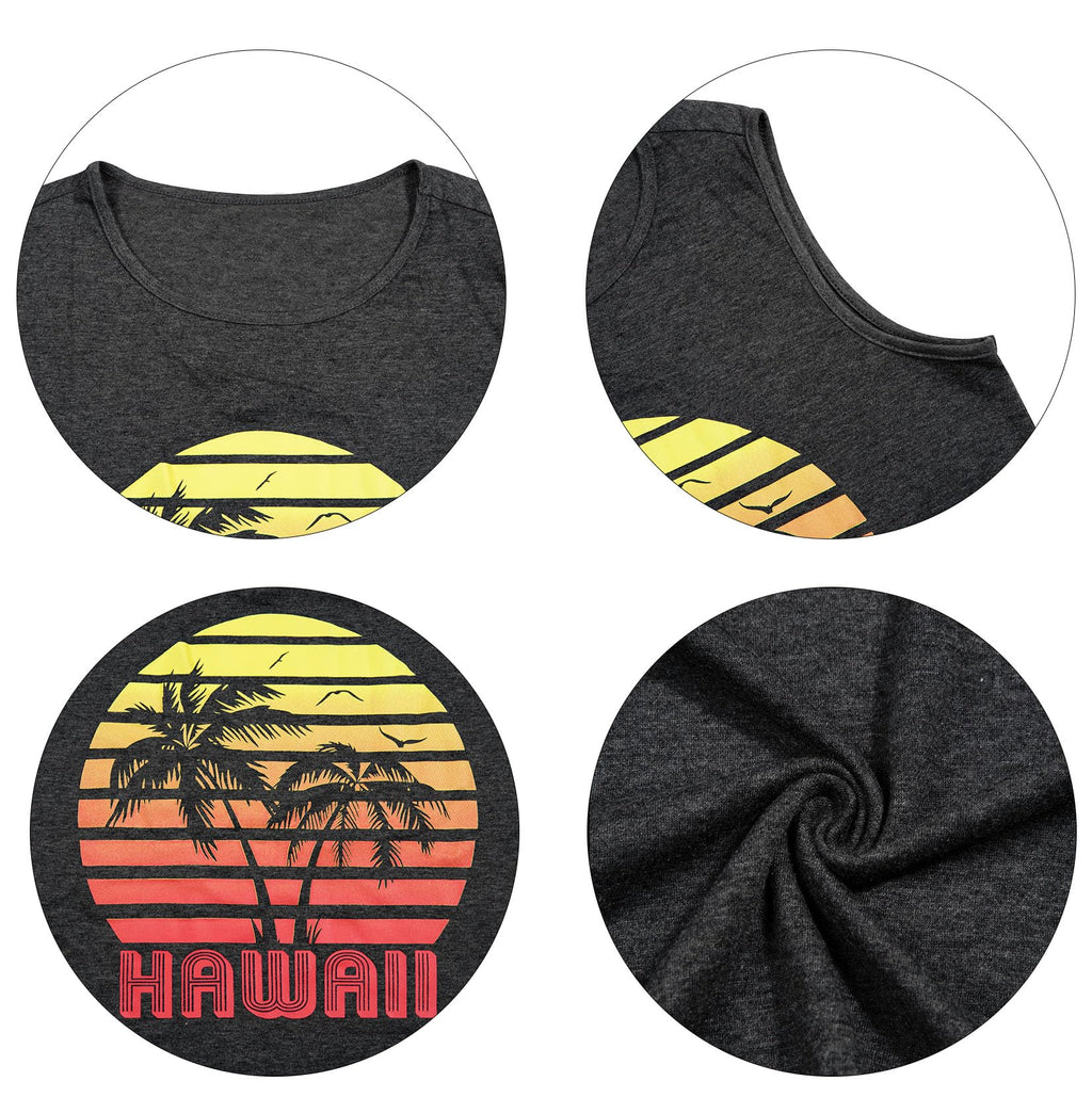 Summer Sundress for Women Beach Tank Dress Sleeveless Graphic T Dress Short Casual Sun Dresses Beach Cover Up