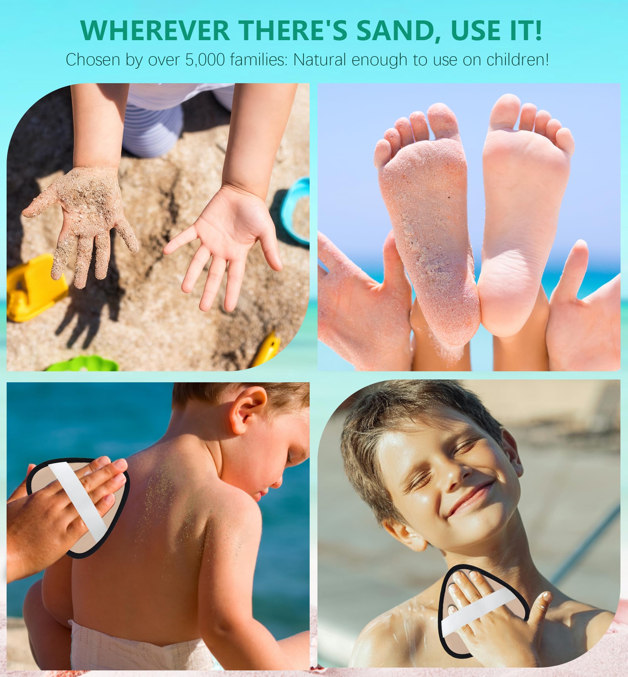 Triangle Sand Remover for Beach Sandproof Cleaner Eraser Wipe Off Mitt Duster Cup Holder Game Toy Cruise Ship Accessories Summer Vacation Must Have Hawaii Trip Essential Honeymoon Gift Family Towel