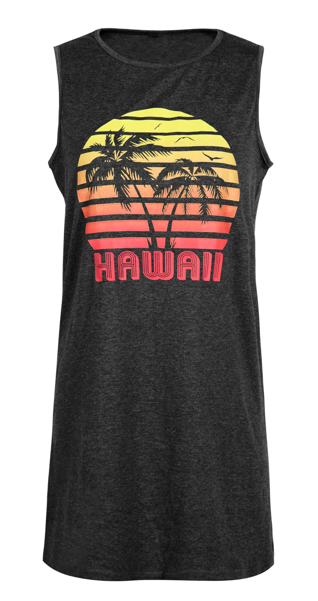 Summer Sundress for Women Beach Tank Dress Sleeveless Graphic T Dress Short Casual Sun Dresses Beach Cover Up