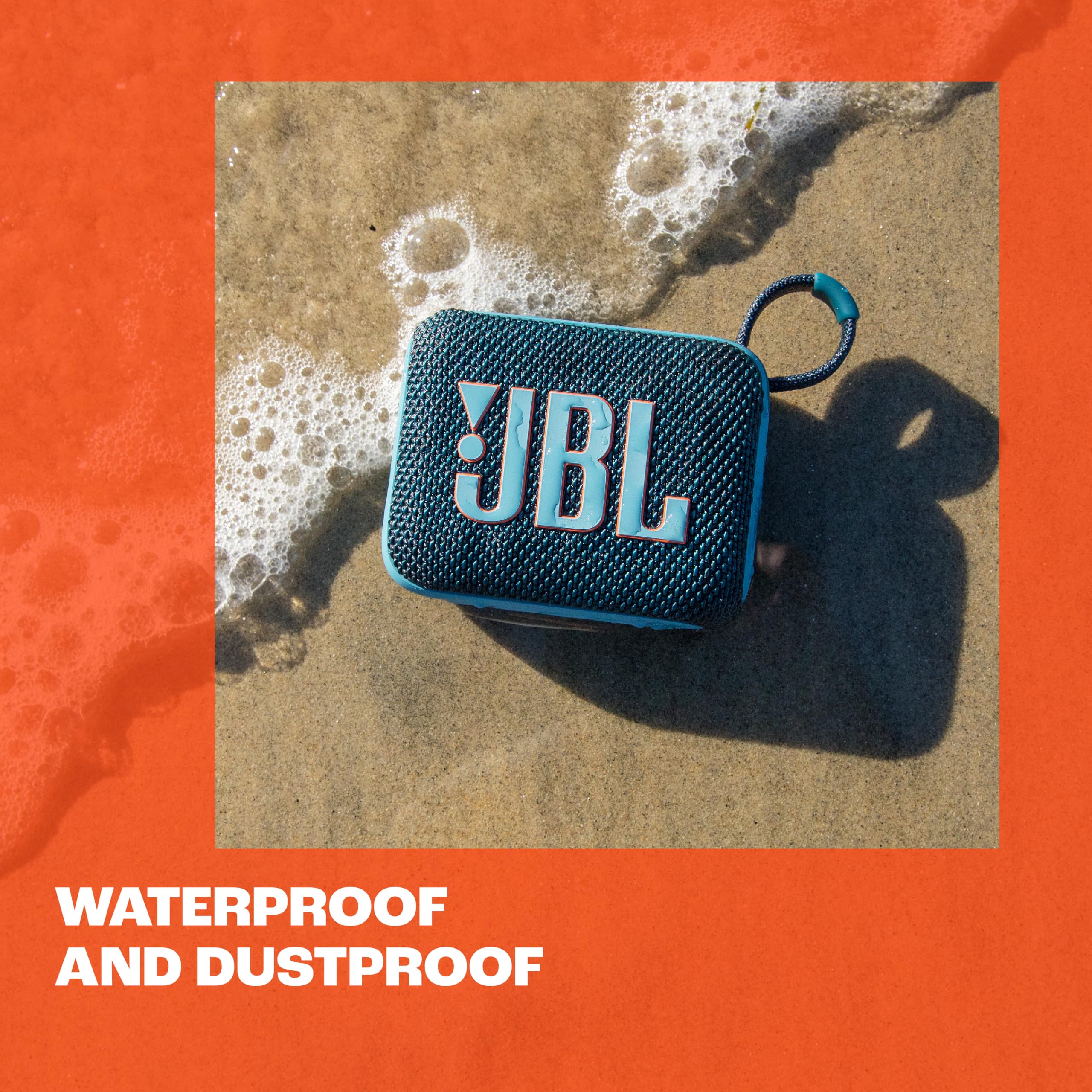 JBL Go 4 - Ultra-Portable, Waterproof and Dustproof Bluetooth Speaker, Big JBL Pro Sound with Punchy bass, 7-Hour Built-in Battery, Made in Part with Recycled Materials (Pink)